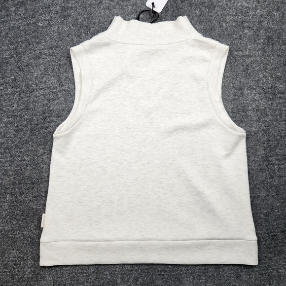 Varley Ellen Cowl Tank Top Womens Large White DoubleSoft Cowl Neck Lightweight - Picture 6 of 10